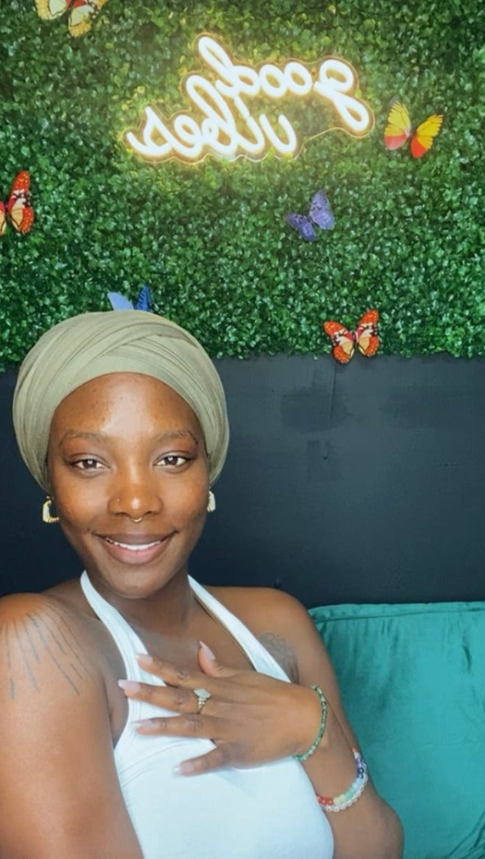 Soft Head Wrap in Olive