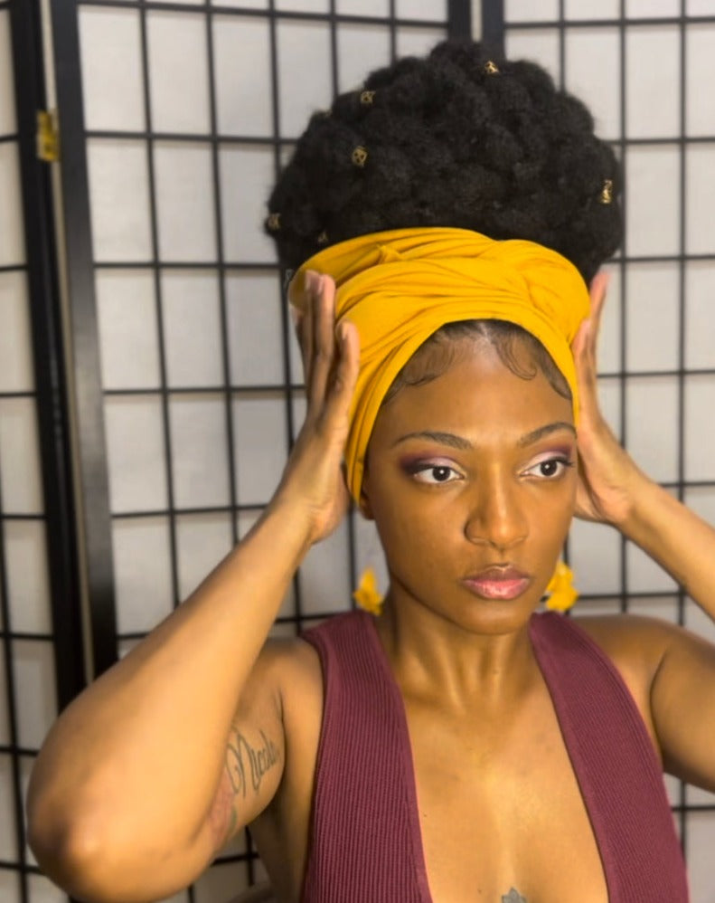 Headwrap- Soft Butterscoth